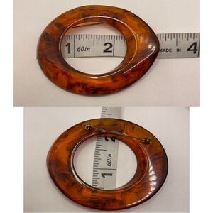 Vintage root beer Bakelite brooch